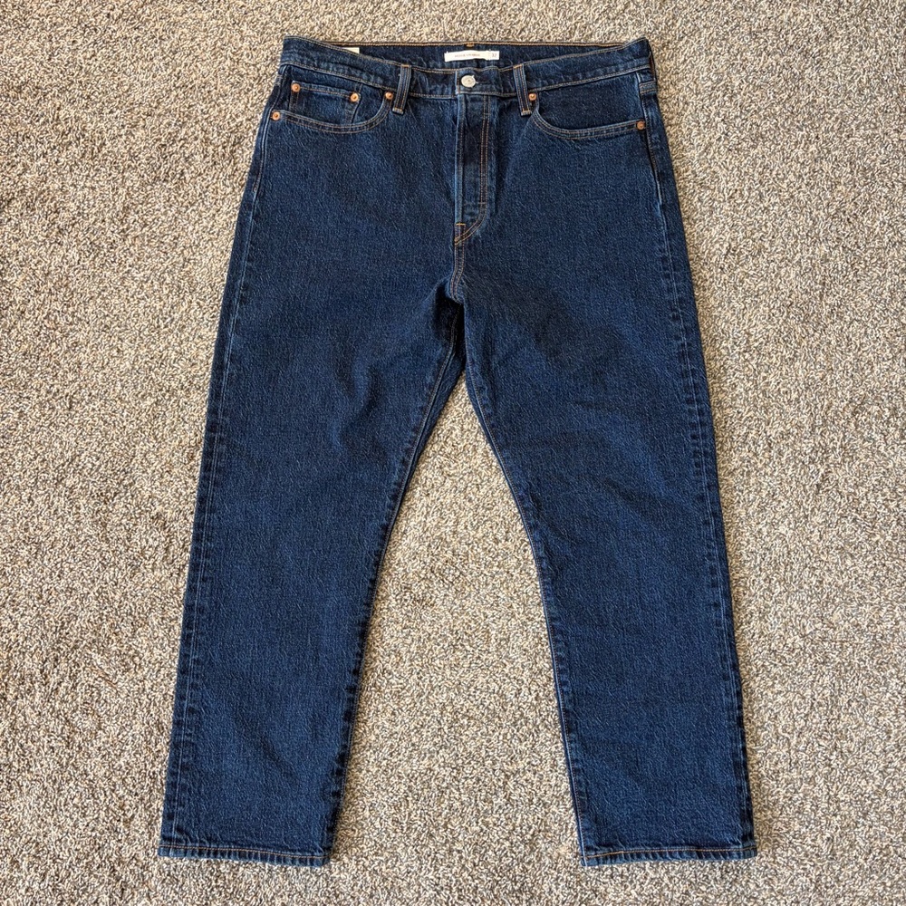 Levi’s Wedgie Straight Jeans High Rise Blue Denim Vintage Style Size 32